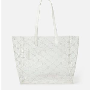 Stella McCartney monogrammed clear tote
